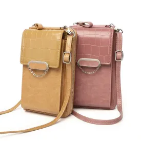 Stone Pattern Chain Shoulder Bag