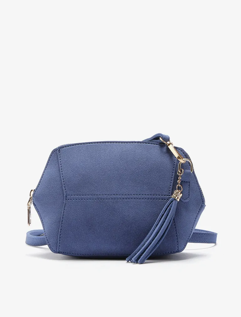 Tassel Solid Color Shell bag