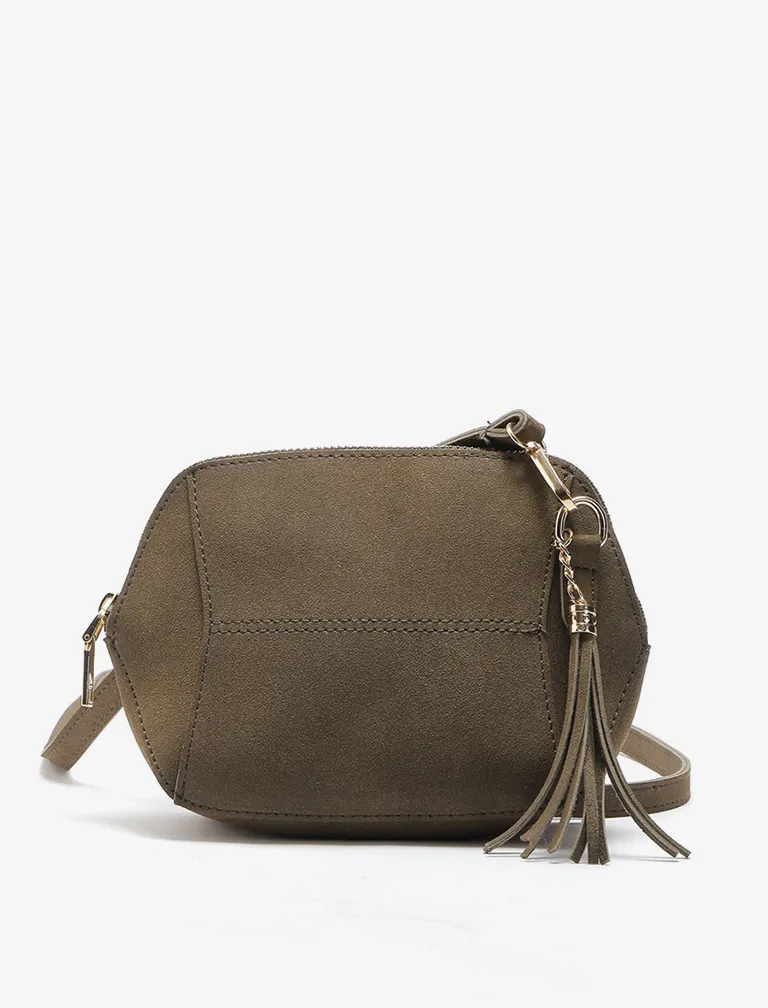 Tassel Solid Color Shell bag