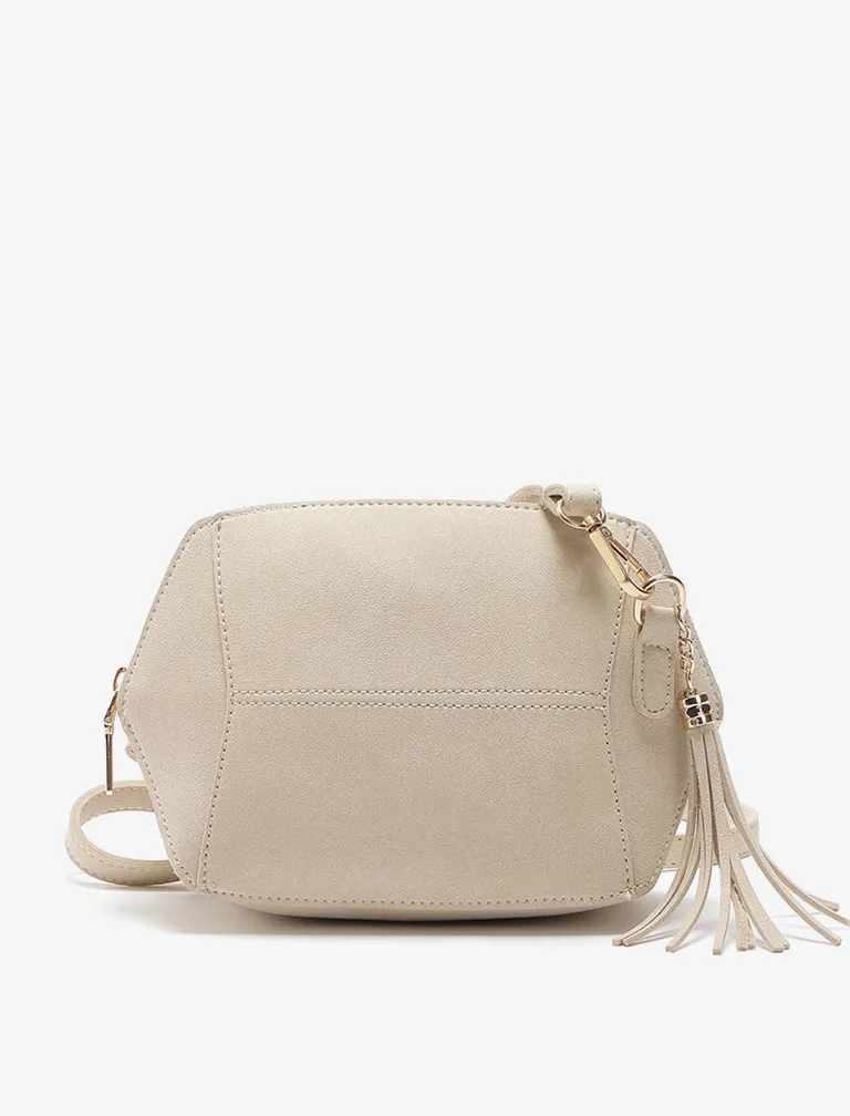 Tassel Solid Color Shell bag