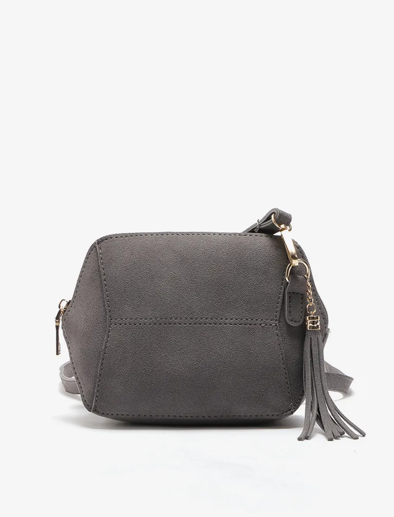 Tassel Solid Color Shell bag