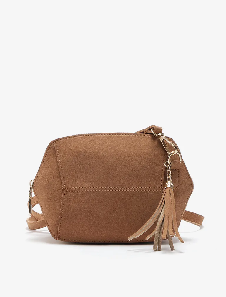 Tassel Solid Color Shell bag