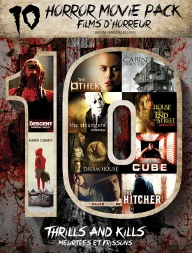 The Descent / Hard Candy / The Others / The Strangers / Dream House / The Killer Inside Me / The Cabin in the Woods / House At the End of the Street / Cube / The Hitcher (10-Horror Movie Pack)