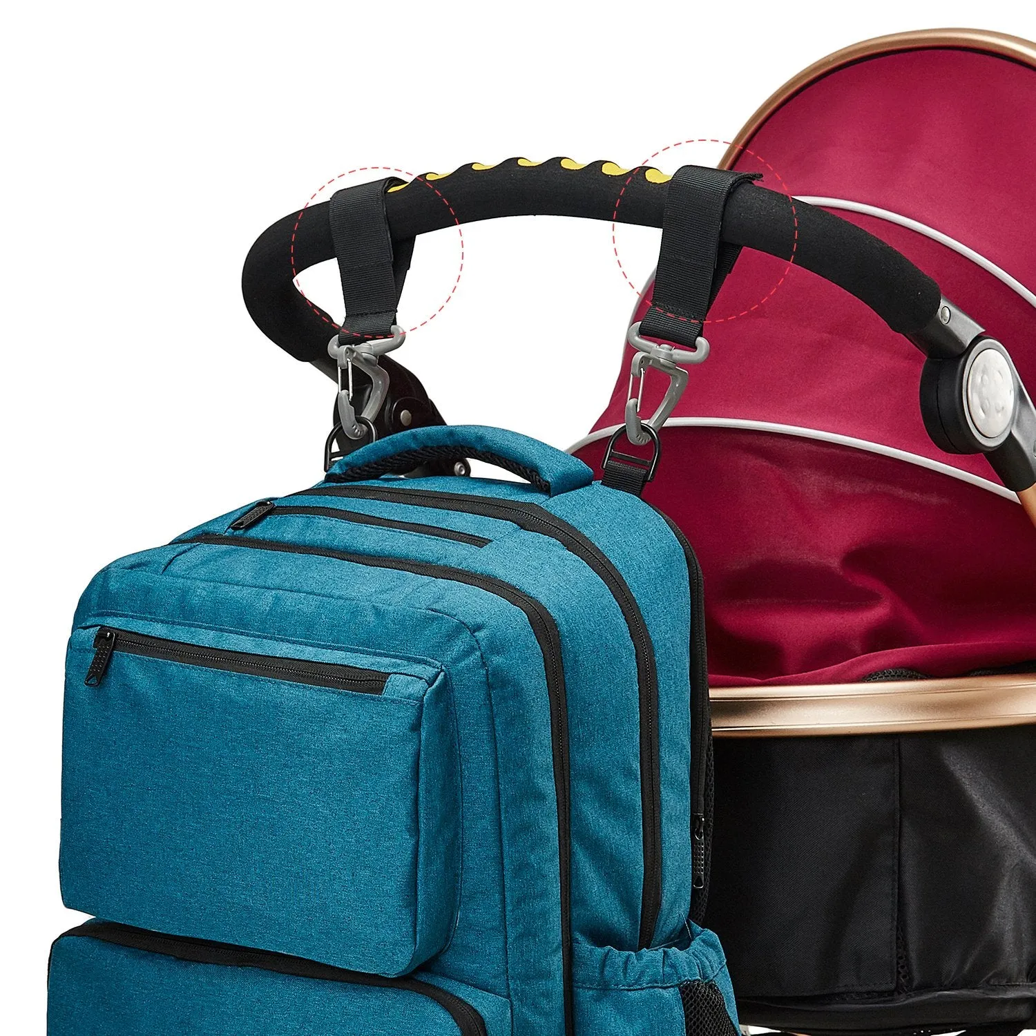Ultimate Organizer Diaper Bag Backpack - 5pc Set