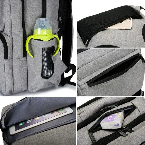 Ultimate Organizer Diaper Bag Backpack - 5pc Set